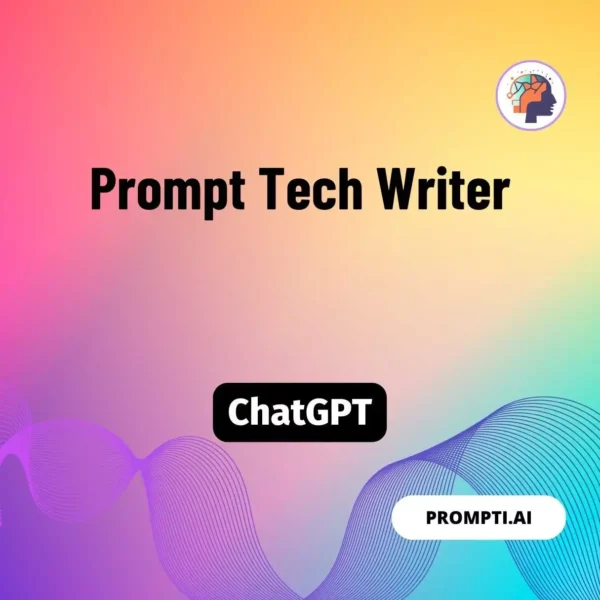 Chat GPT Prompt Prompt Tech Writer