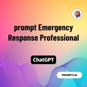 Chat GPT Prompt prompt Emergency Response Professional