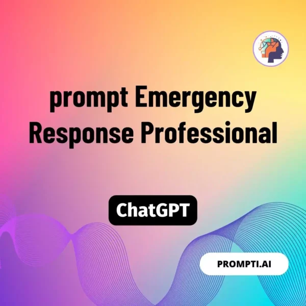 Chat GPT Prompt prompt Emergency Response Professional