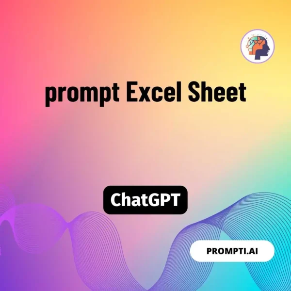 Chat GPT Prompt prompt Excel Sheet