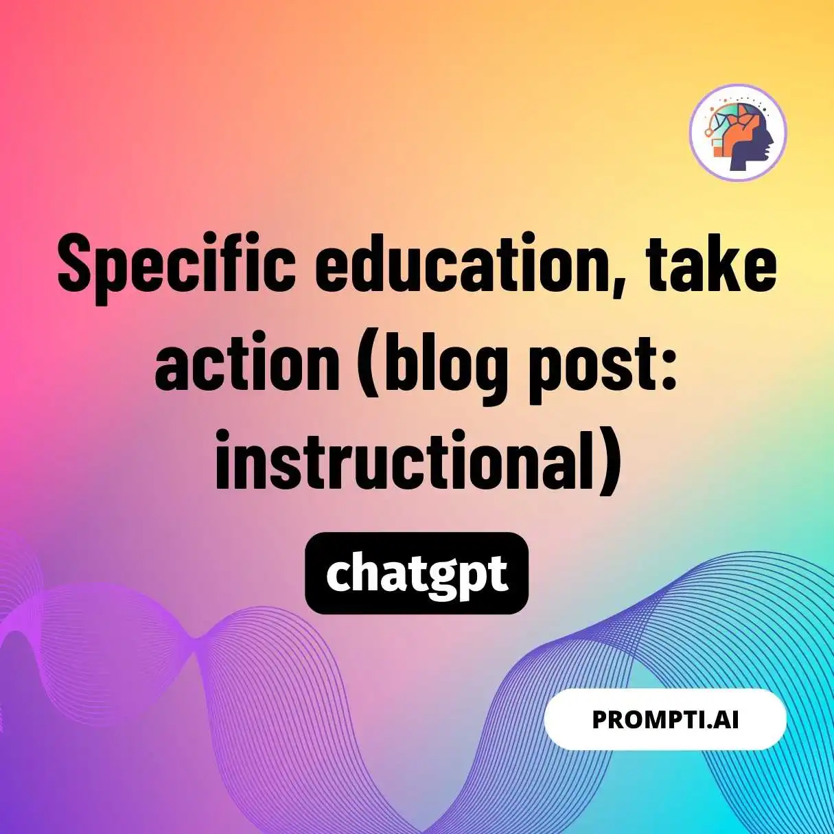 Specific education, take action (blog post: instructional)