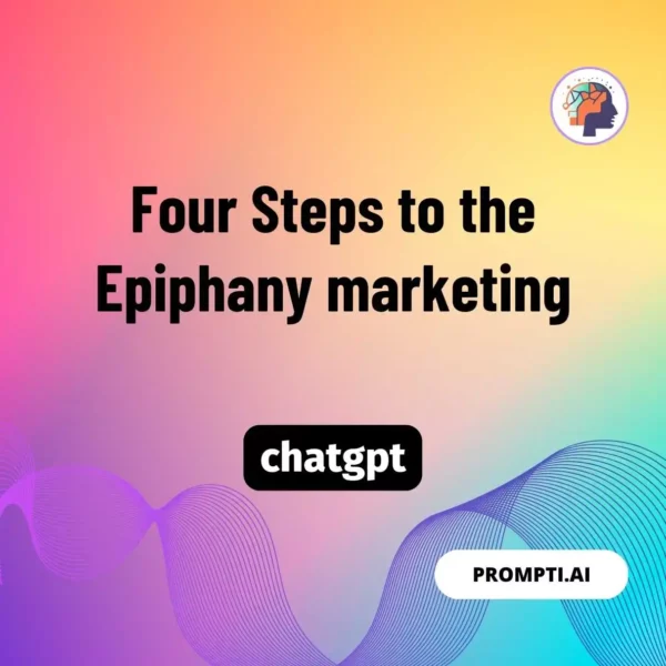 Chat GPT Prompt Four Steps to the Epiphany marketing