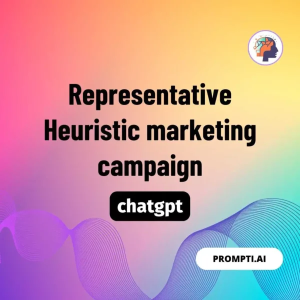 Chat GPT Prompt Representative Heuristic marketing campaign