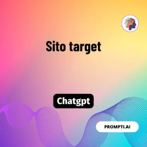 Chat GPT Prompt Sito target
