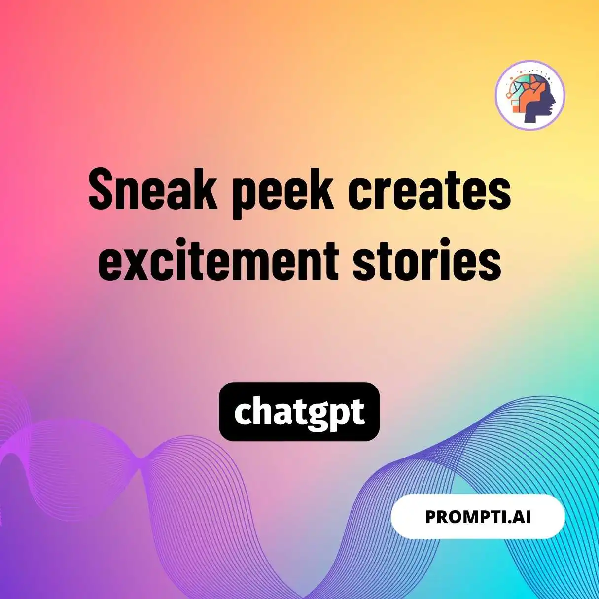 Sneak peek creates excitement stories