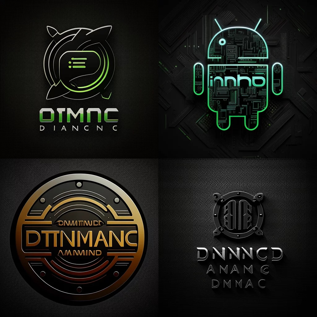 Android dynamic logo black background