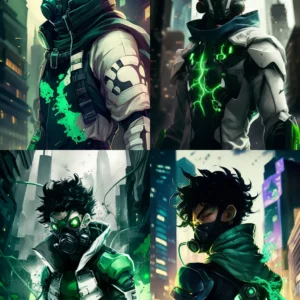 Prompt Anime hero creates poison futuristic armor