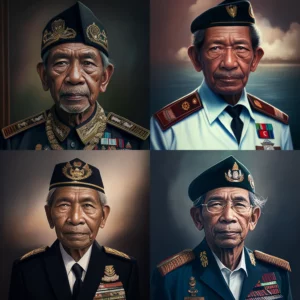 Prompt Bajau Seafarer President of Indonesia Portrait