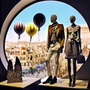 Prompt Cappadocia Balloons and City View