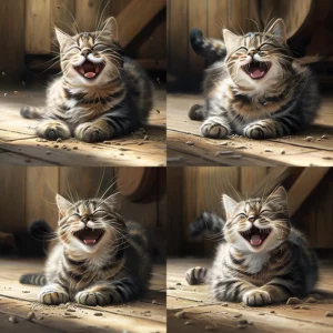 Prompt Cat laughing