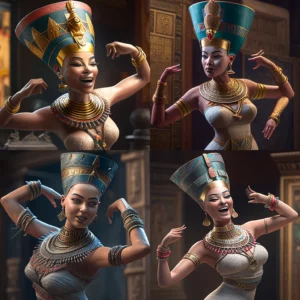 Prompt Chubby Nefertiti dancing