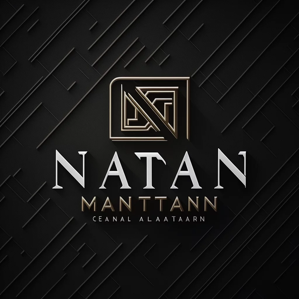 Classic white logo Natan