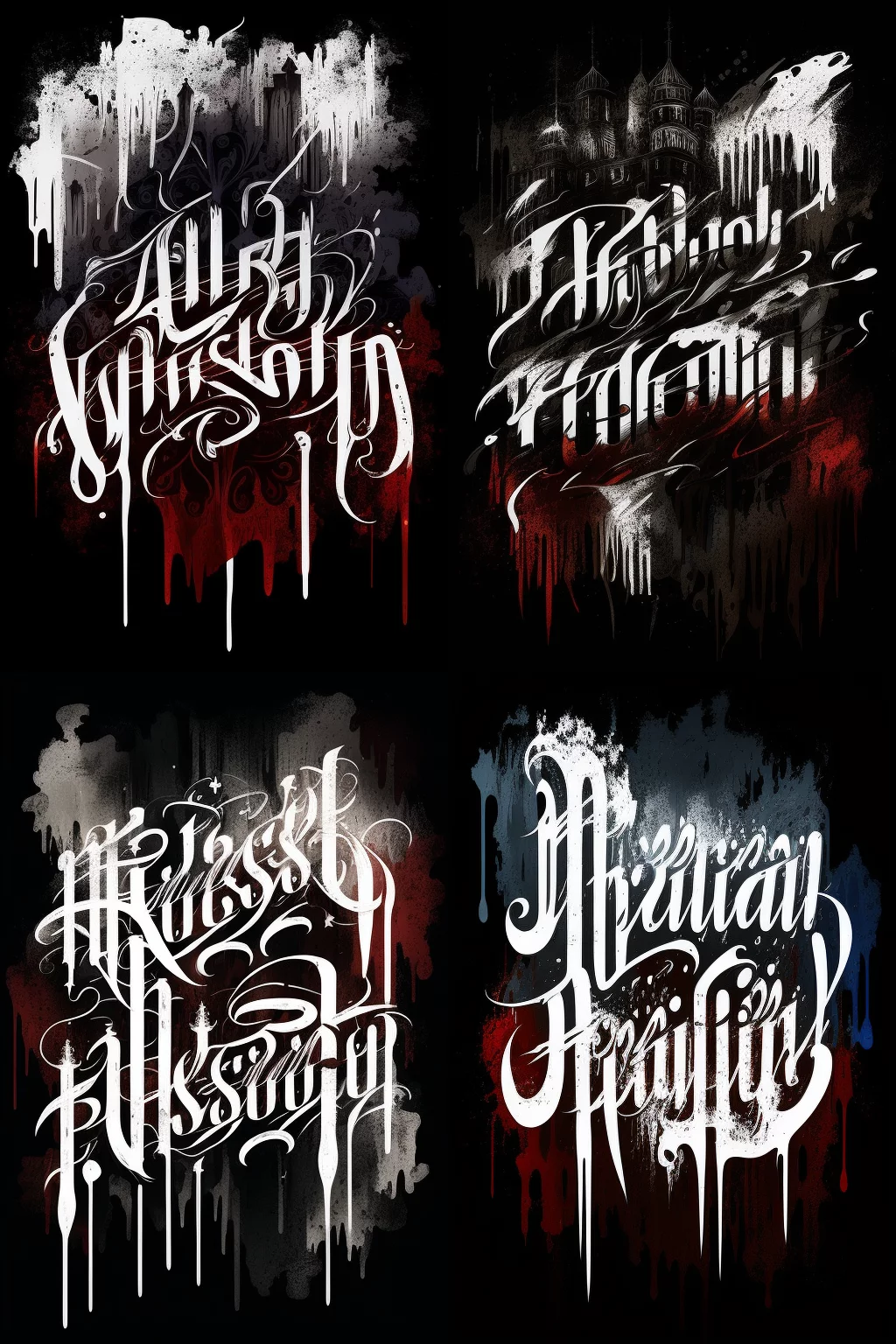 Digital Russia black/white calligraphy