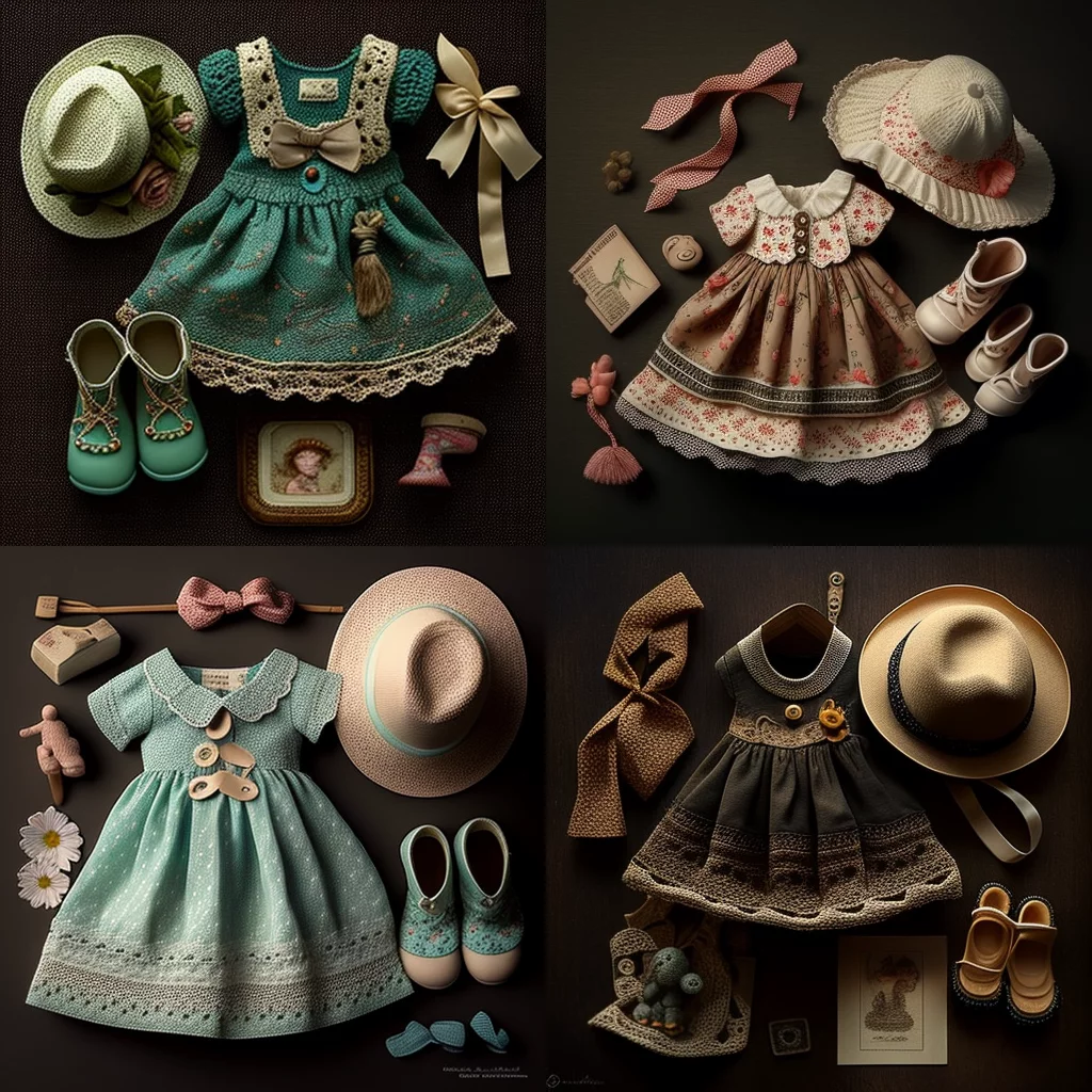 Doll dress and accessories