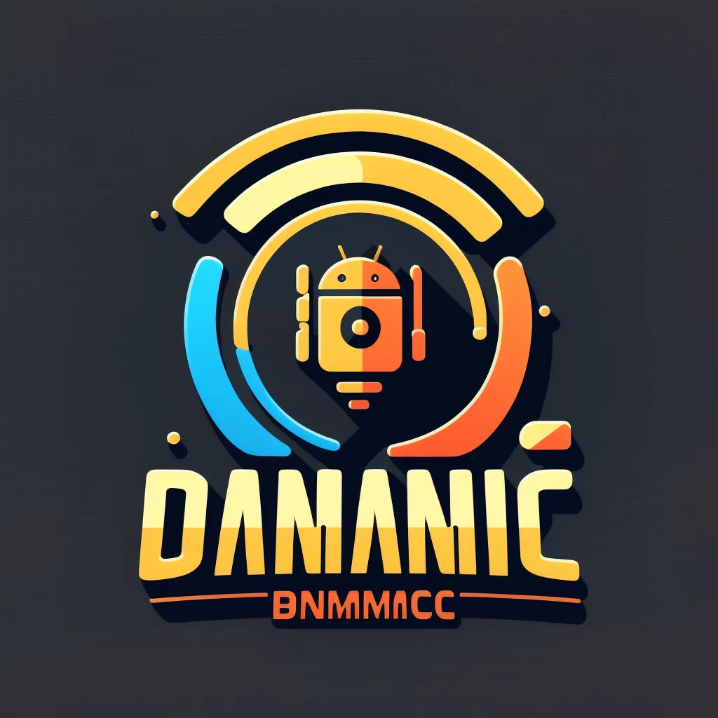 Dynamic Android logo 2D vector no text