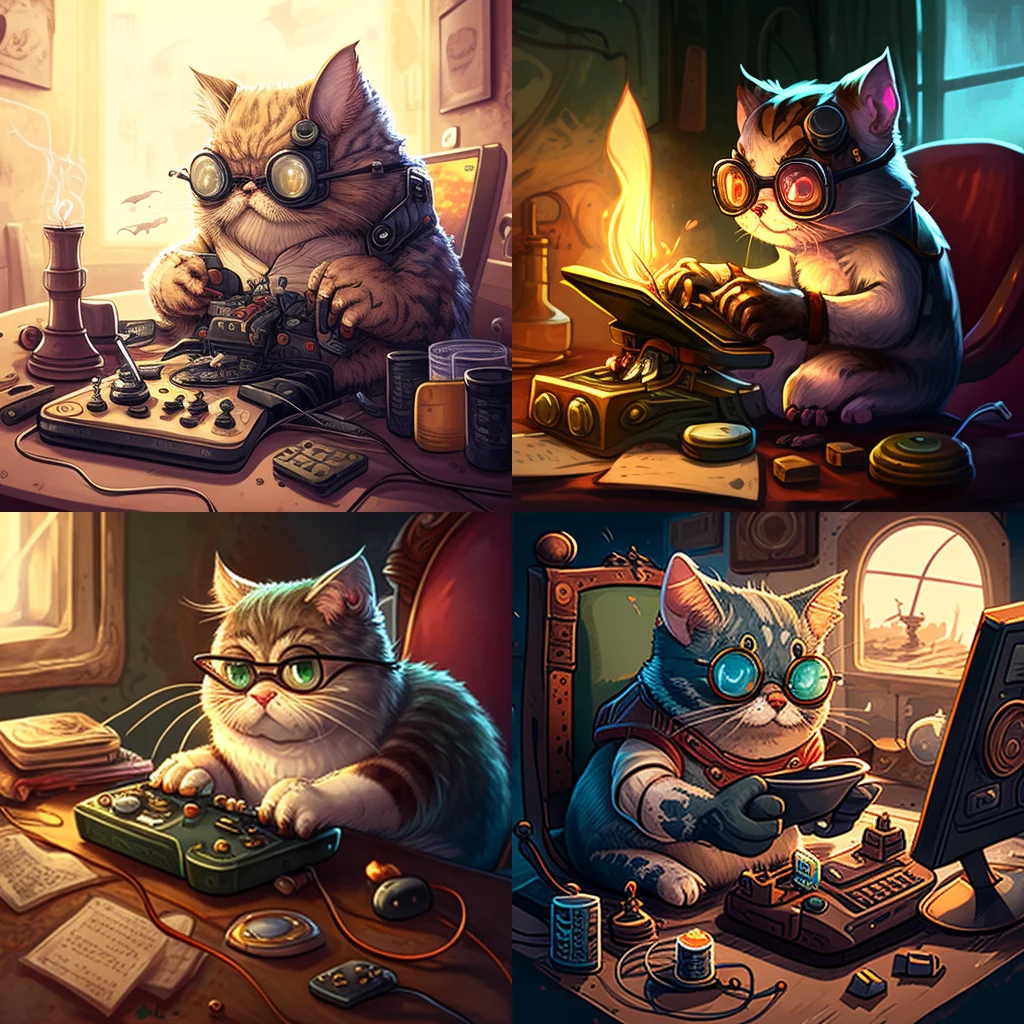 Eldenring cat playing steam games
