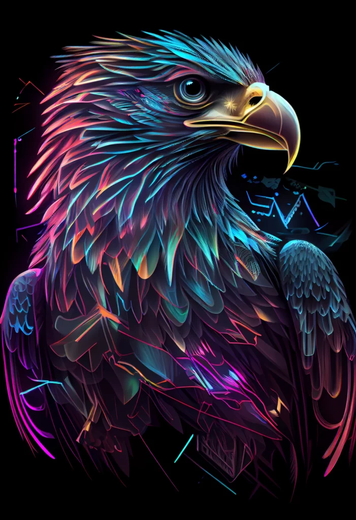 Prompt Futuristic Eagle Graphic 