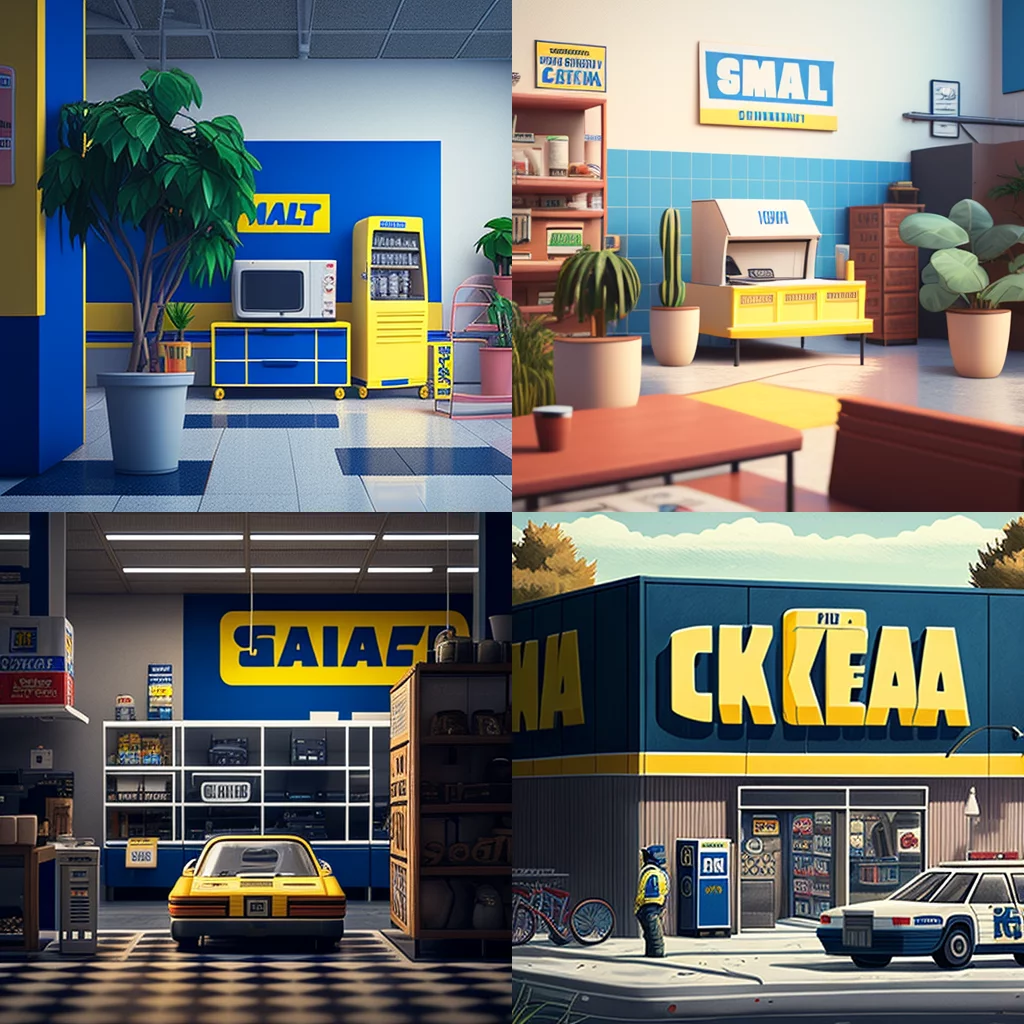 GTA scene with IKEA