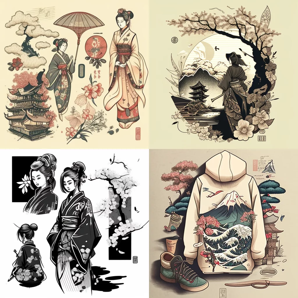 Japanese Clothing Doodle
