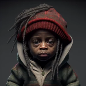Prompt Lil Wayne rapper 32K insane details photo shoot
