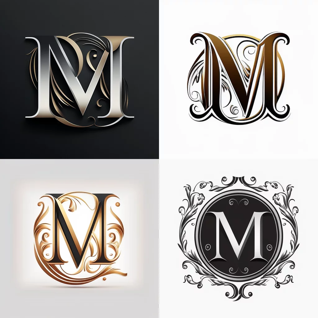 M&N monogram logo 2d white background