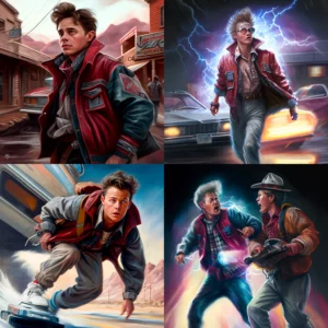 Prompt Marty McFly back to future teen wolf