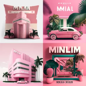 Prompt Miami Minimalism Pink Design