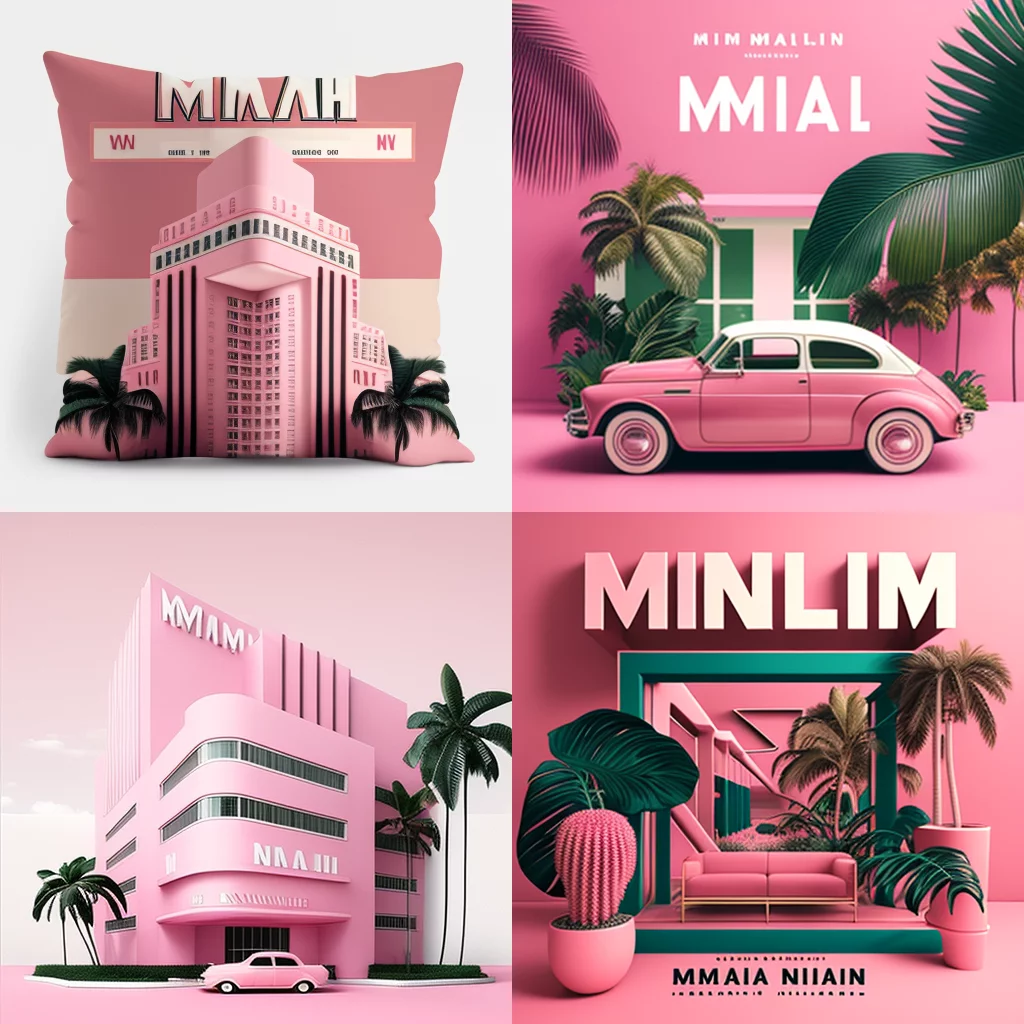 Miami Minimalism Pink Design