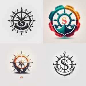 Prompt Minimalism Ship's Wheel Logo