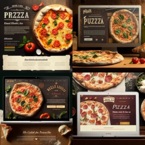 Prompt Pizzeria website UI UX v 4 stylize 500