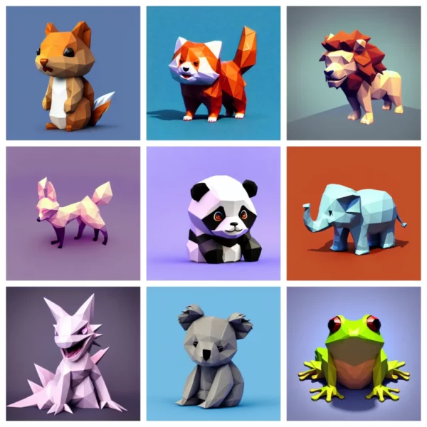 Prompt Poly animals