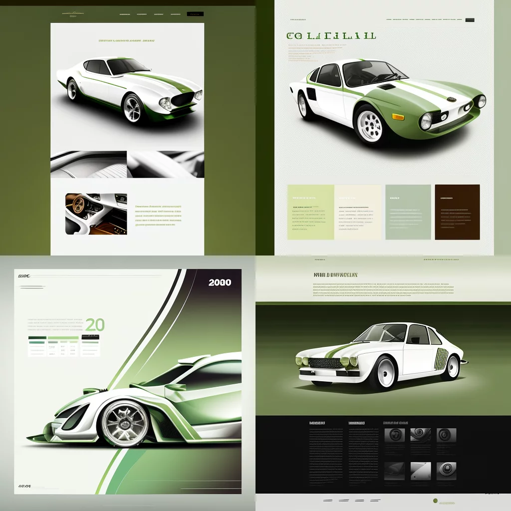 Professional car finance website light green/white
