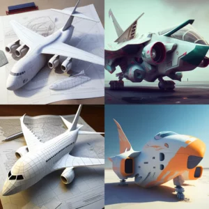 Prompt Realistic 3D Russian aircraft