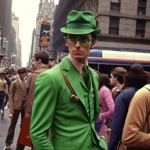 Prompt Riddler as 1970s NYC tourist