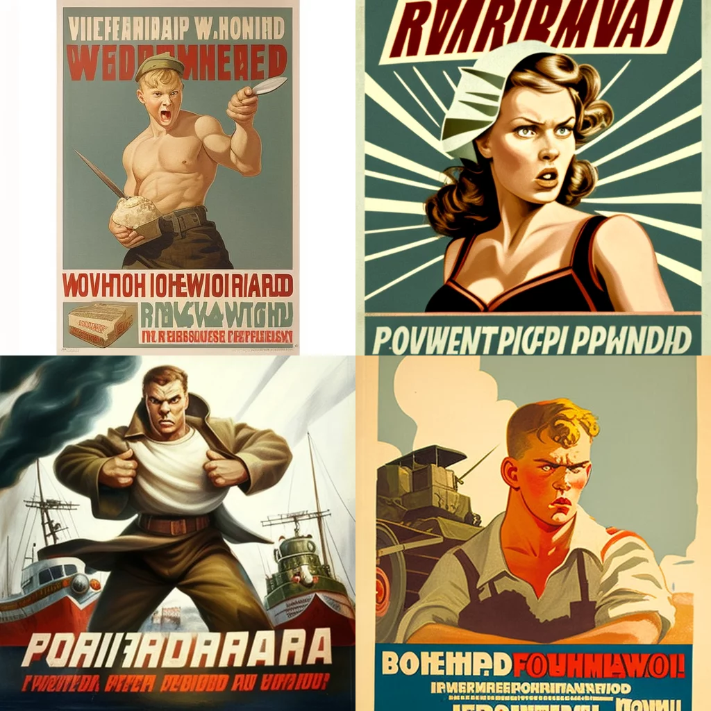 Russian poster “Forewarned is forearmed”