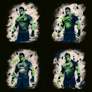 Prompt Sale Sharks logo Hulk in shirt rugby poster