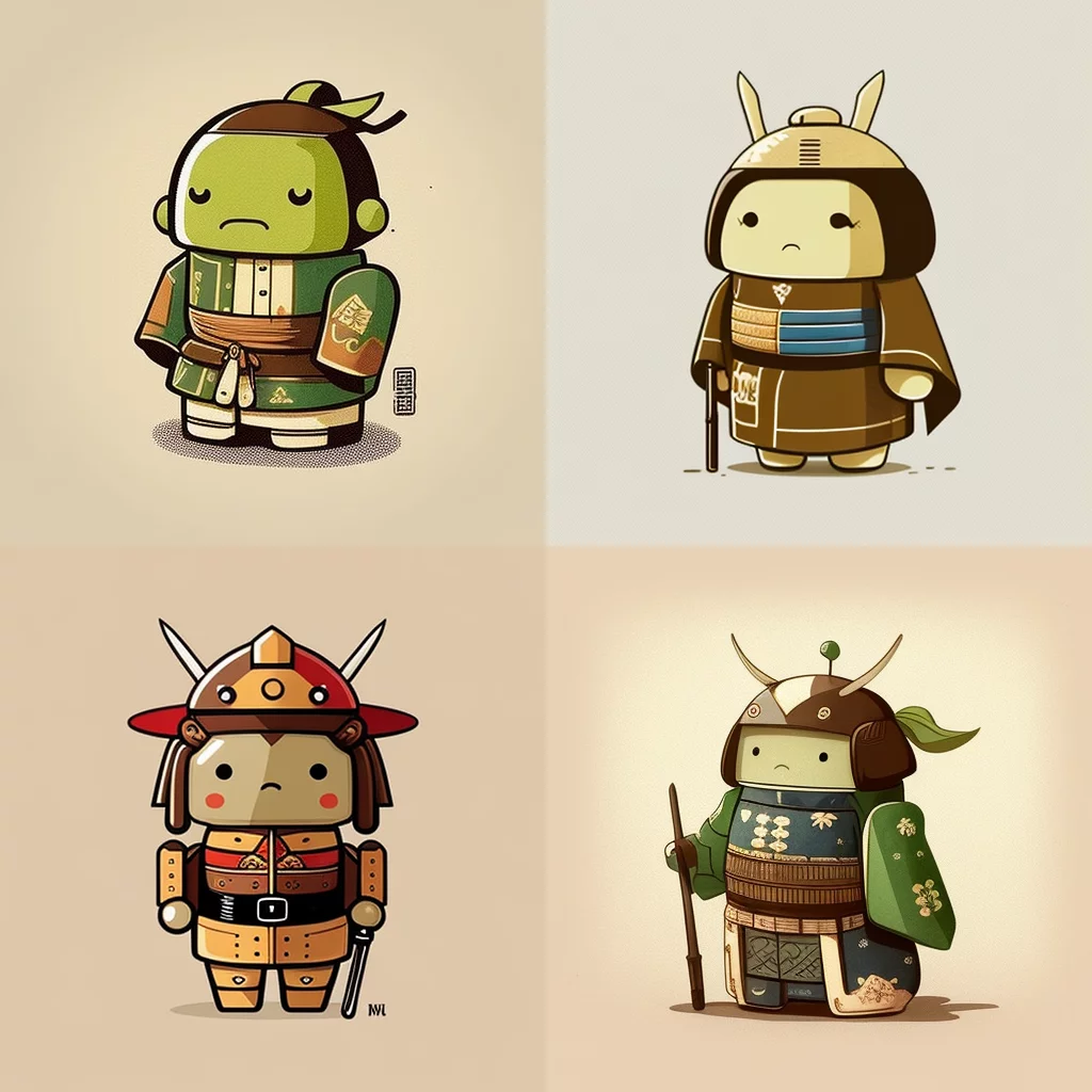 Simple android mascot Japanese