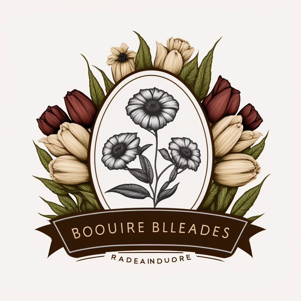 Simple logo for Border Flowers company selling seeds flowers