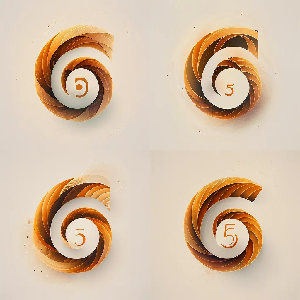 Simple spiral logo