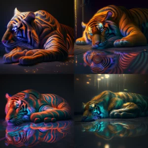 Prompt Sleeping tiger ultra-realistic & detailed