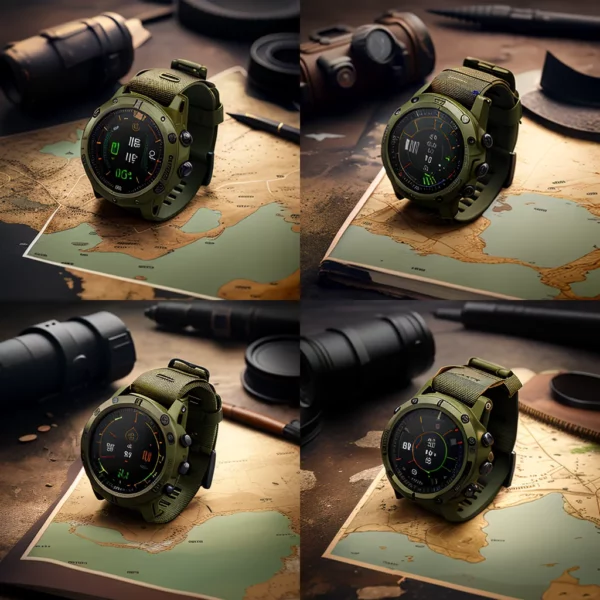 Prompt Smartwatch with military theme tech touch