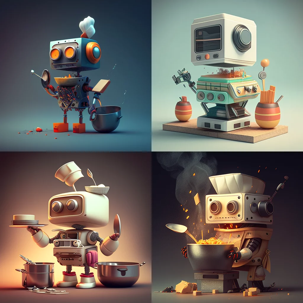 Square robot chef