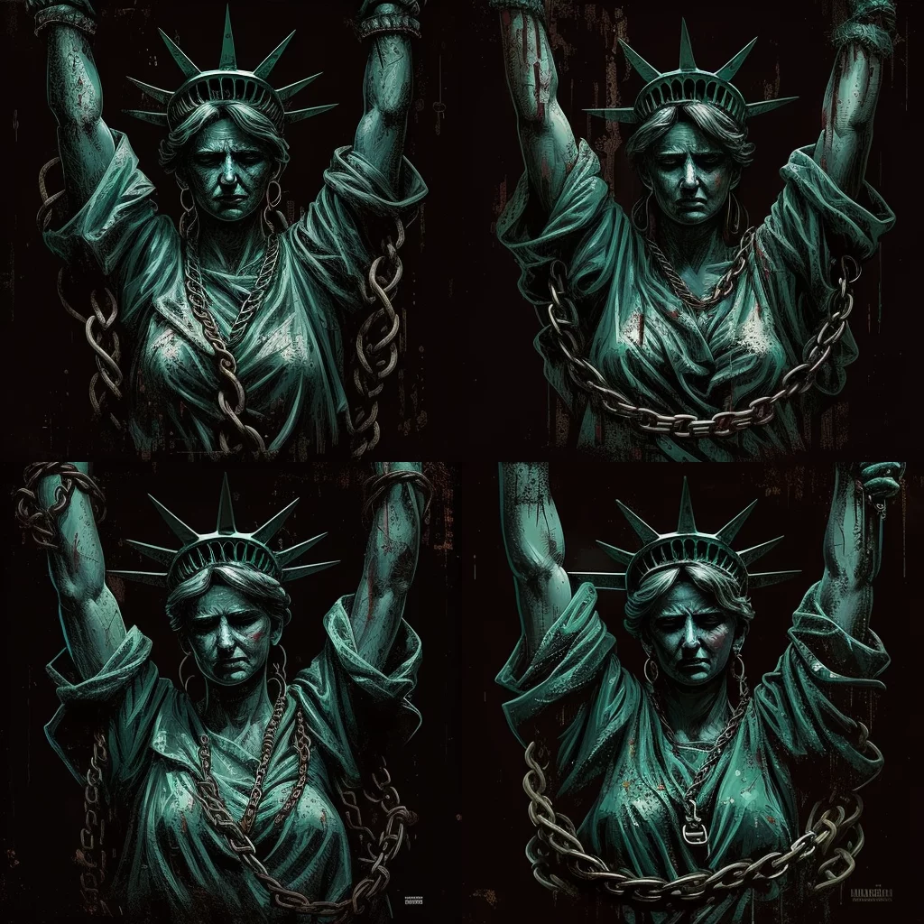 Statue of Liberty in Chains