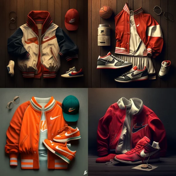 Prompt Stylish vintage Nike clothes