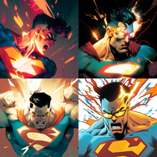 Prompt Superman vs Flash