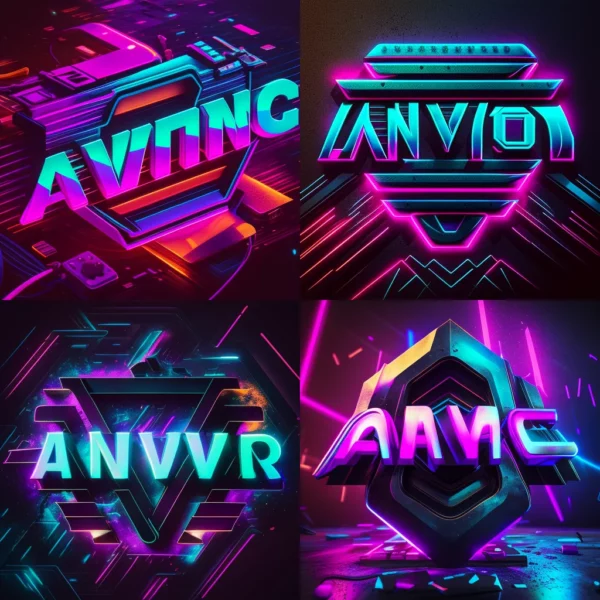 Prompt Synthwave logo Arvnq
