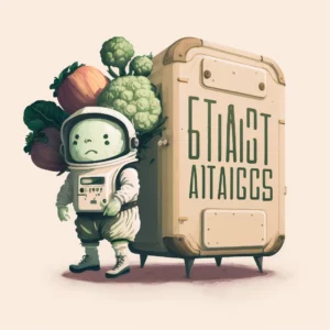Prompt Tiny Astronaut Logo Fridges Cabbages