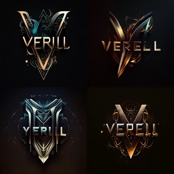 Prompt VERJEL futuristic logo