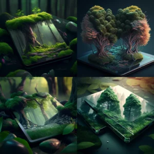 Prompt future 3D nature with tablets