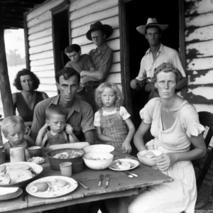 Prompt southern caucasian family B&W